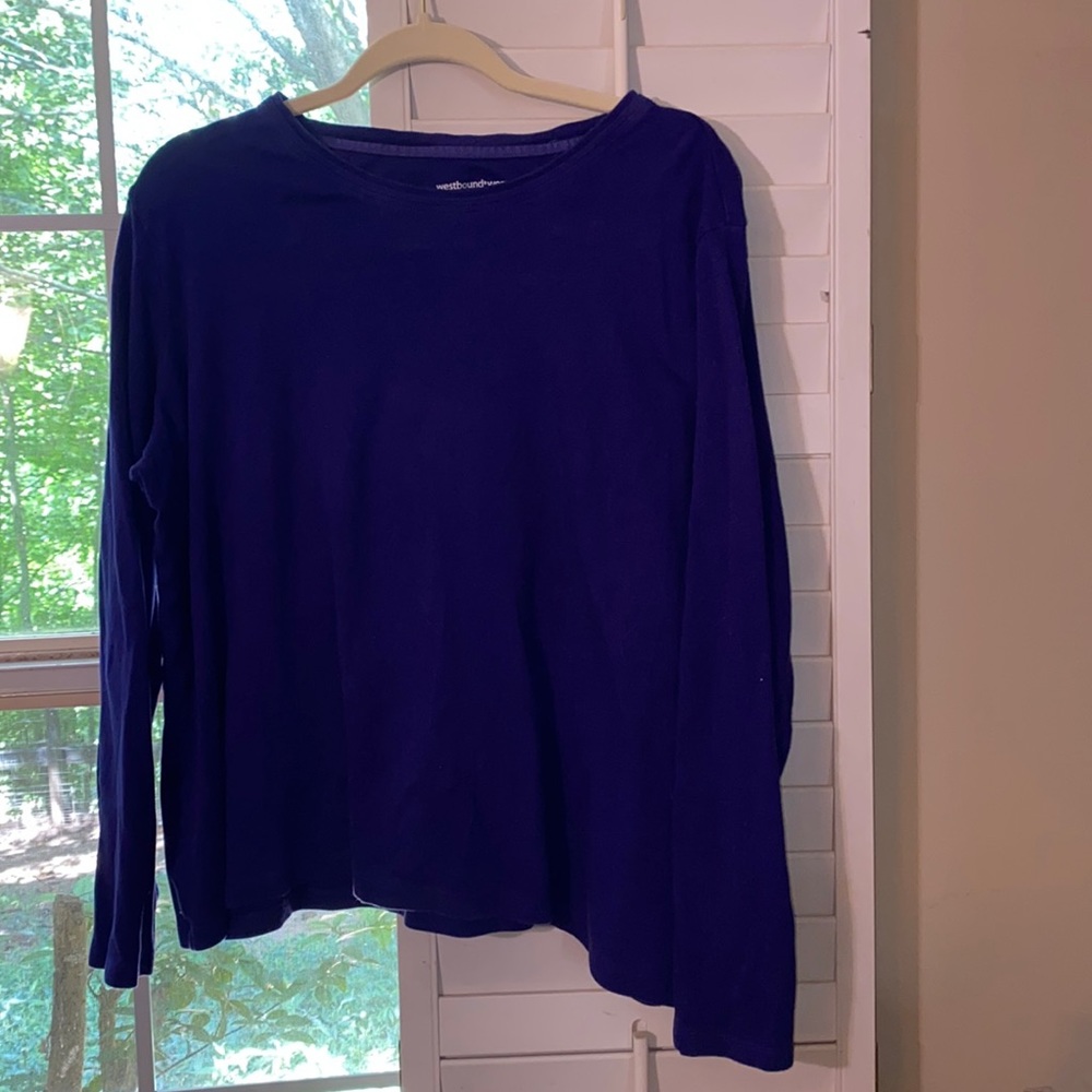 Westbound Woman Cobalt Blue Tee SIZE 3X